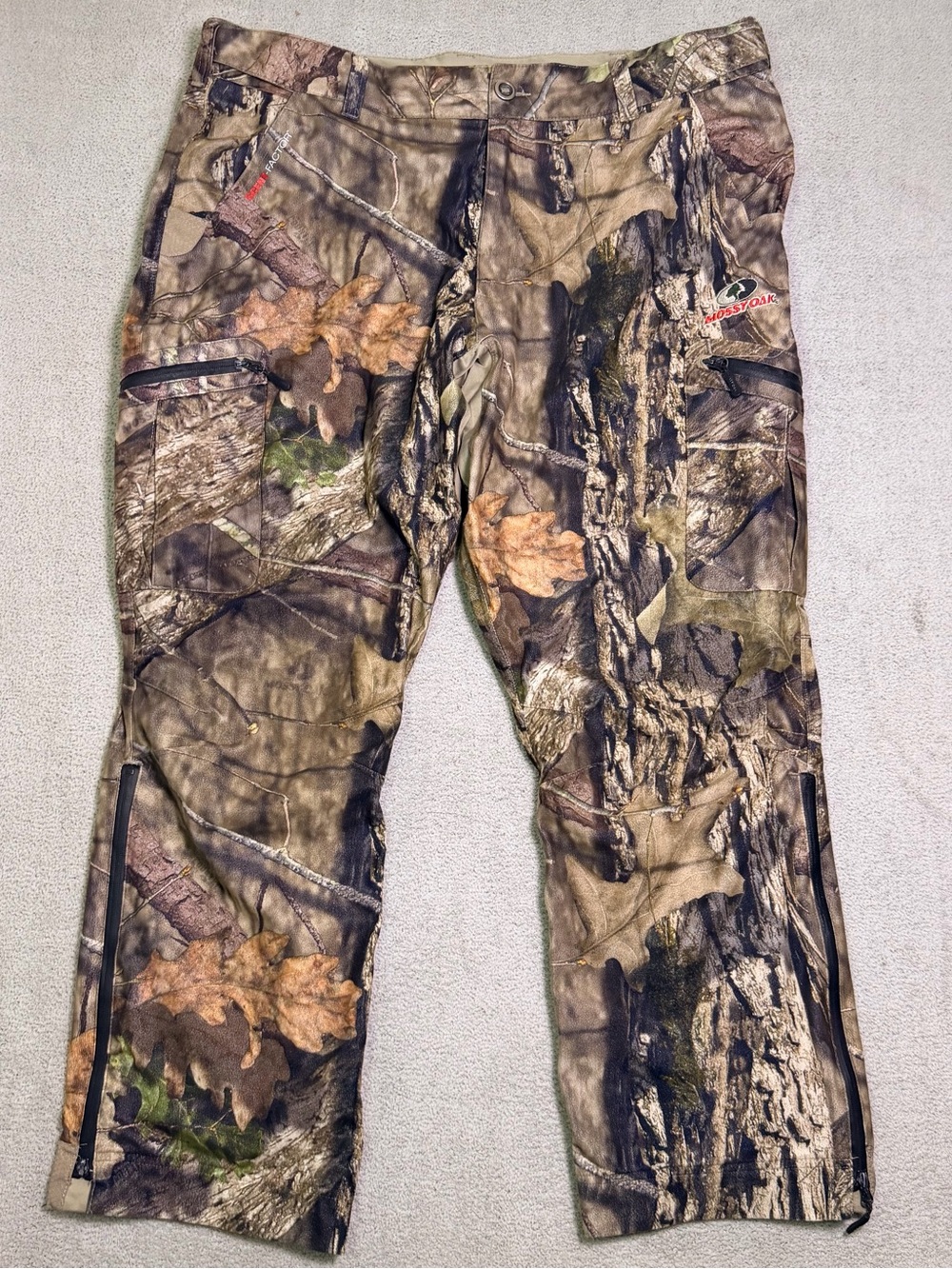 Mossy Oak Scent Factor Hunting Pants Men’s XL Break Up Infinity Technical Cargo